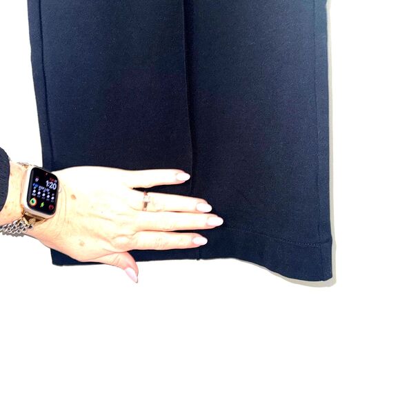 J.Crew Wide Leg Pant In Stretch Ponte - Black LP - Picture 7 of 10